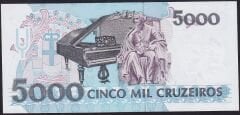 Brezilya 5000 Cruzeiros 1990 Çil Pick 232
