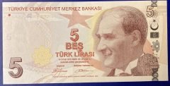 9.Emisyon 1.Tertip 5 Lira A201 293444 Çil