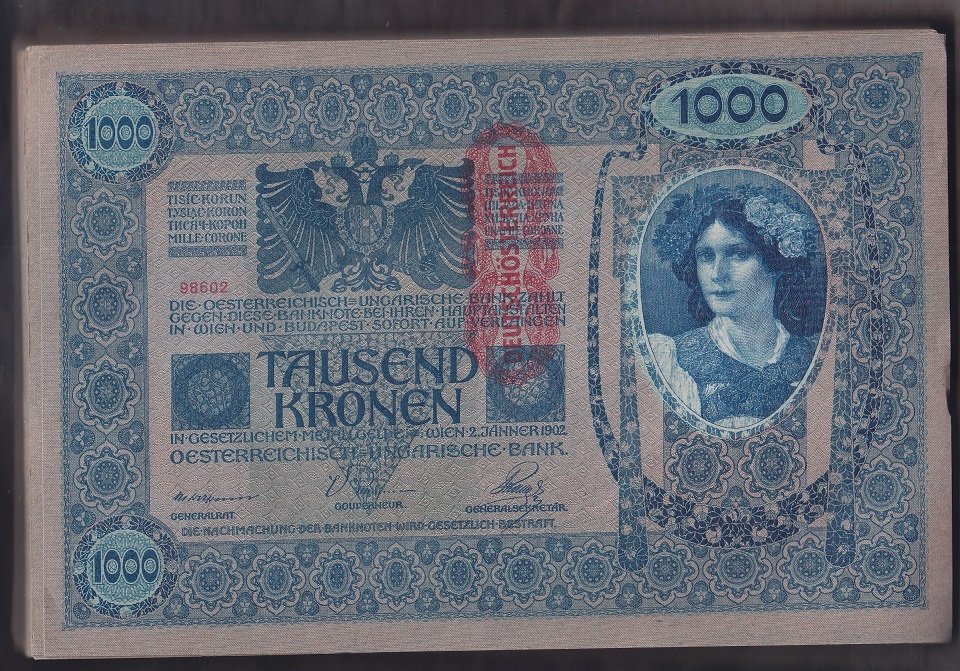 AVUSTURYA MACARİSTAN 1000 KRONE 1902  ÇİL - DESTE ( 83 ADET )98602 - 98700 ARASI - AÇIKLAMAYI OKUYUNUZ