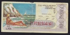 1978 9 AĞUSTOS ÇEYREK BİLET 775566