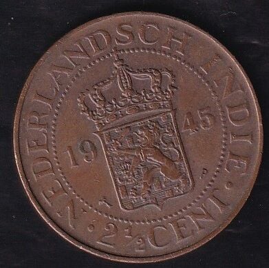 Hollanda Doğu Hint Adaları 2½ Cent 1945