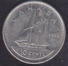 KANADA 10 CENT 1976