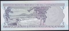 6.Emisyon 2.Tertip 5 Lira K66 361175 Çil