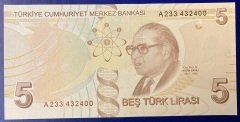 9.Emisyon 1.Tertip 5 Lira A233 432400 Çilaltı Çil