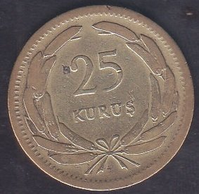 1951 YILI 25 KURUŞ eski para mezat