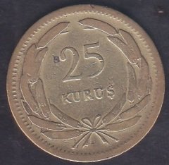 1951 YILI 25 KURUŞ eski para mezat