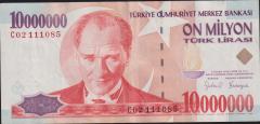 7.Emisyon 10 000 000 Lira C02 111085 Çok Çok Temiz+