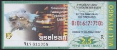 2007 9 HAZİRAN ÇEYREK BİLET R SERİSİ