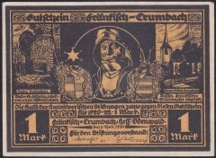 ALMANYA 1 MARK NOTGELD 1922 ÇİLALTI ÇİL