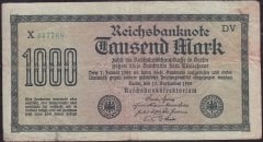 Almanya 1000 Mark 1922 Temiz