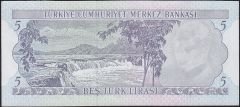 6.Emisyon 2.Tertip 5 Lira K65 226460 Çilaltı Çil