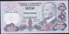 6.Emisyon 2.Tertip 1000 Lira C88 807552 Çilaltı Çil