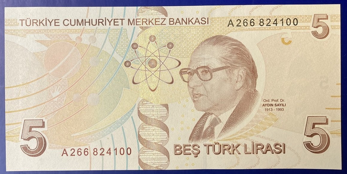 9.Emisyon 1.Tertip 5 Lira A266 824100 Çil