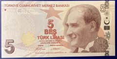 9.Emisyon 1.Tertip 5 Lira A266 824100 Çil