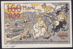 ALMANYA 1.60 MARK ( 0.50 SÜRSAJLI) NOTGELD 1922 ÇİL