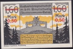 ALMANYA 1.60 MARK ( 0.50 SÜRSAJLI) NOTGELD 1922 ÇİL