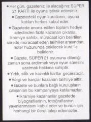 Süper 21 Kazı Kazan Kartı Sinek 5