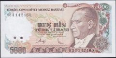 7.Emisyon 4.Tertip 5000 Lira H34 142460 Çilaltı Çil