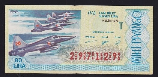 1978 9 EKİM TAM BİLET