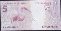 BREZİLYA 5 REAIS 2010 ÇİL 253e