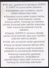 Süper 21 Kazı Kazan Kartı Sinek 4