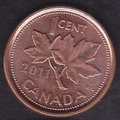 KANADA 1 CENT 2011