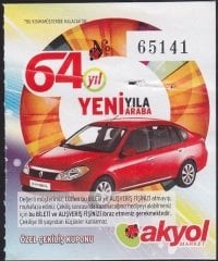 AKYOL MARKET ÇEKİLİŞ KUPONU -2011