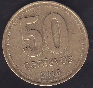 ARJANTİN 50 CENTAVOS 2010
