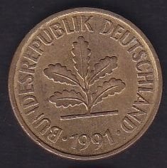 Almanya 5 Pfennig 1991 G