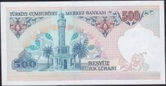 7.Emisyon 2.Tertip 500 Lira C86 490512 Çilaltı