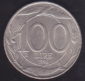 İTALYA 100 LİRET 1996
