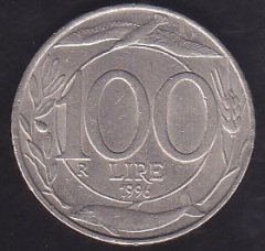 İTALYA 100 LİRET 1996
