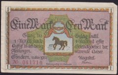 ALMANYA 1 MARK NOTGELD 1920 ÇİLALTI
