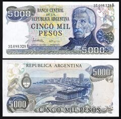 Arjantin 5000 Pesos 1977 Çil Pick 305b(1)