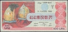 1984 19 Kasım Yarım Bilet - Y Serisi