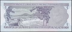 6.Emisyon 2.Tertip 5 Lira K55 077155 Çil