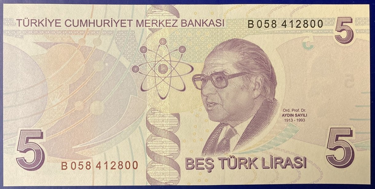 9.Emisyon 2.Tertip 5 Lira B058 412800 Çil