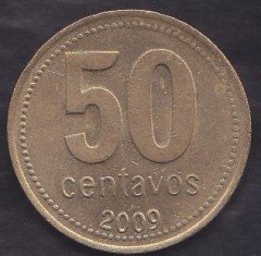 ARJANTİN 50 CENTAVOS 2009
