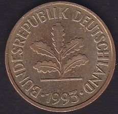 Almanya 5 Pfennig 1993 D