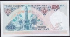7.Emisyon 2.Tertip 500 Lira C83 860769 Çilaltı Çil