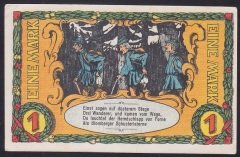 ALMANYA 1 MARK NOTGELD 1921 ÇİLALTI ÇİL