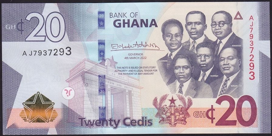 Gana 20 Cedis 2022 Çil