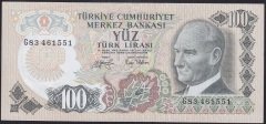 6.EMİSYON 2.TERTİP 100 LİRA G83 461551 ÇİLALTI