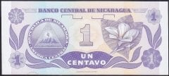 Nikaragua 1 Centavo 1991 Çil Pick 167