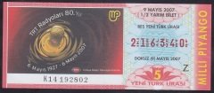 2007 9 MAYIS YARIM BİLET Z SERİSİ