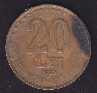 Romanya 20 Lei 1992