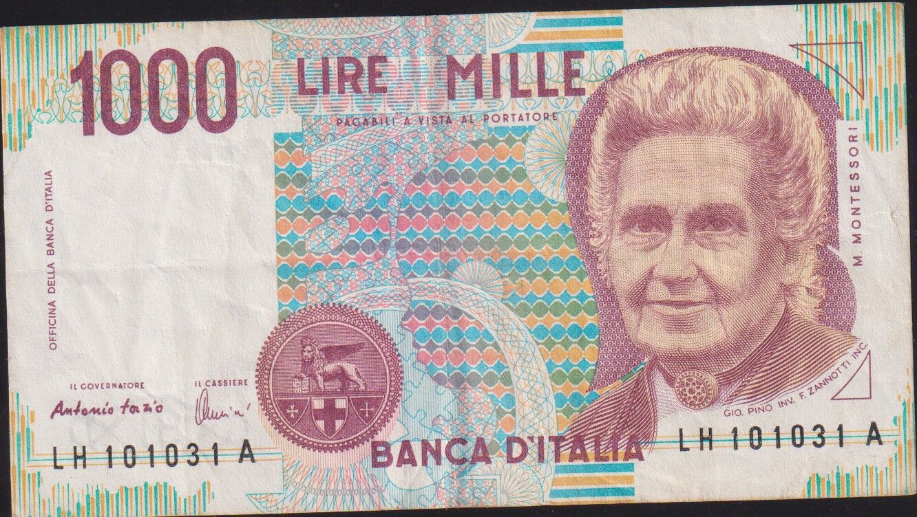 İtalya 1000 Lire 1990 Çok Temiz+