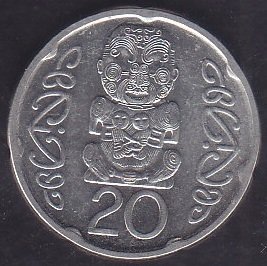 YENİ ZELANDA 20 CENT 2006 eski para