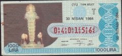 1984 30 Nisan Tam Bilet - T Serisi