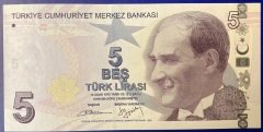 9.Emisyon 2.Tertip 5 Lira B618 380 380 Çilaltı Çil Tekrarlayan Numara